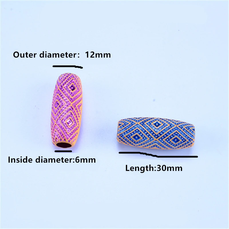 

10/20Pcs Dreadlock Beads Hair Accessory Tools Hole Acrylic Hair Beads for Crochet Braids Hair Rings Braided Decorative Beads