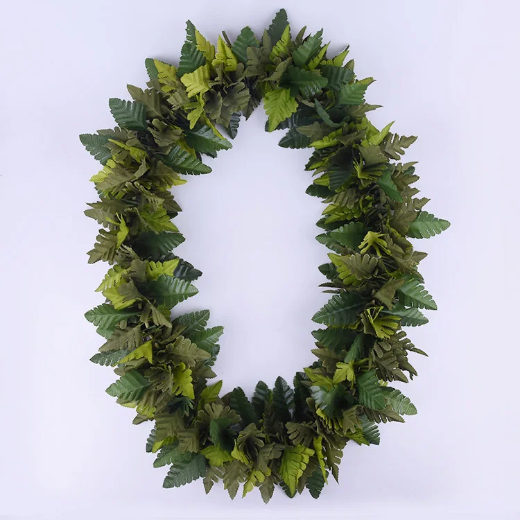 NEW COLOR Free Shipping HC30001A 50pcs/lot 110CM Artificial Silk Fern Lei Hawaiian Necklace Party Decoration Women Wear Dance