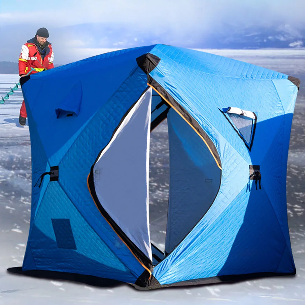 

Quick Automatic Opening Winter Tent, Fishing, Thicken Cotton, Warm Ice, Outdoor Camping, 3-4 People