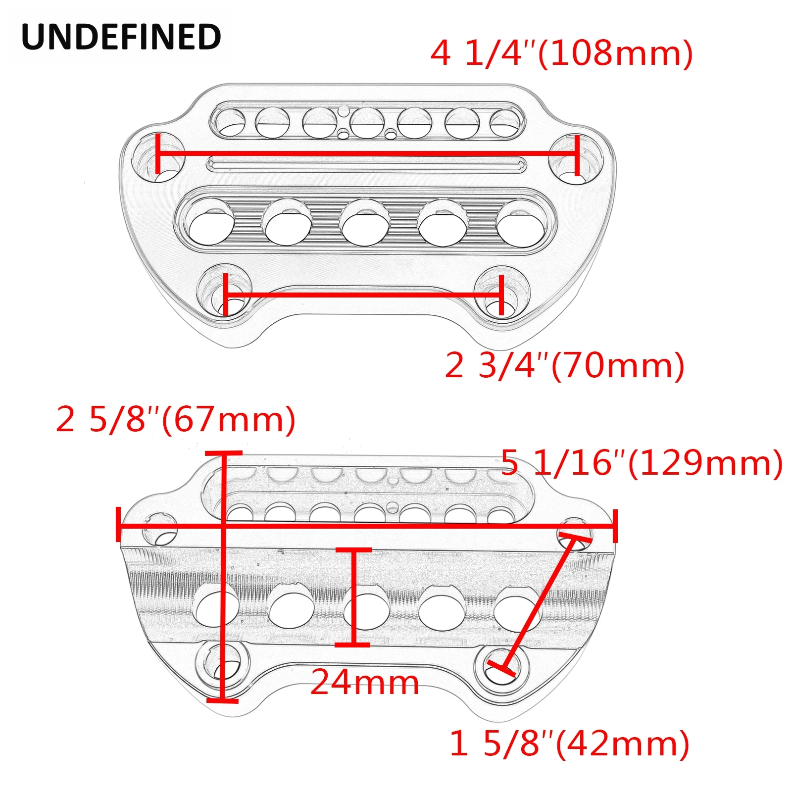 Motorfiets Aluminium Lampje Stuur Top Bar Riser Klemmen Mount Voor Harley Sportster 1200 883 Xl Dyna Low Rider Fxdf