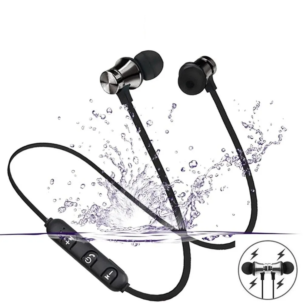 XT11 Magnetic Wireless bluetooth Earphone Music headset Phone Neckband Sport Earbuds Earphone with Mic For iPhone Samsung Xiaomi