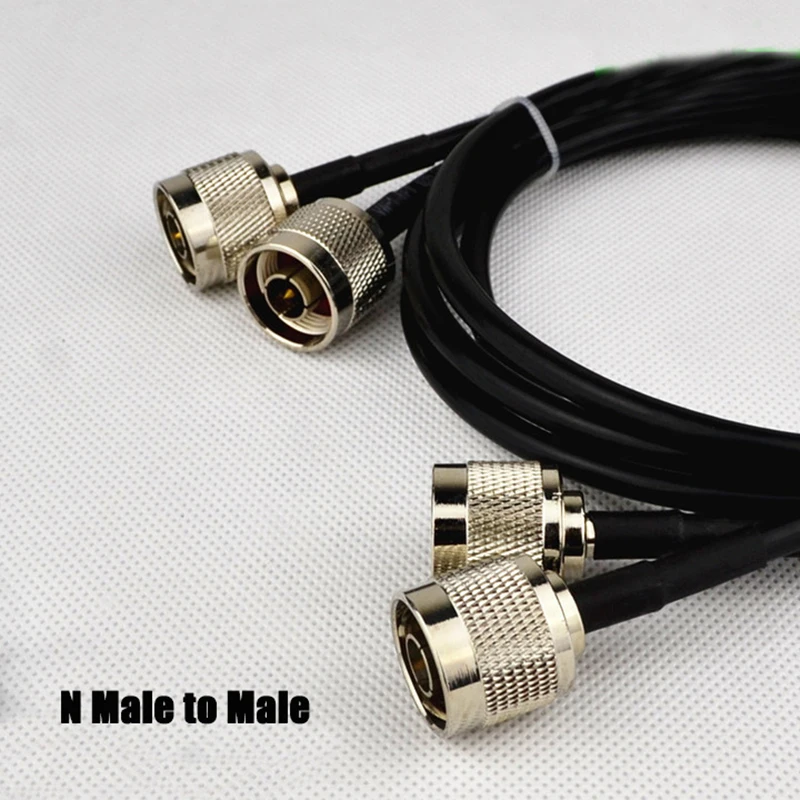 

5pc RG58 N male to N male connector Coaxial Cable RF Adapter High frequency feeder RG58 Cable 50ohm 0.5M-10M