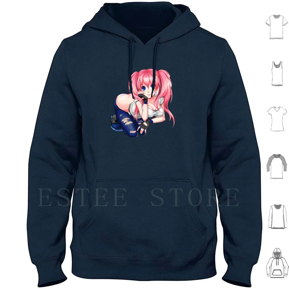 Lezhin Thick Hoodies Long Sleeve Hentai Thigh Highs Sexy Chuby Kawaii Senpai Boku Akademia Anime Manga