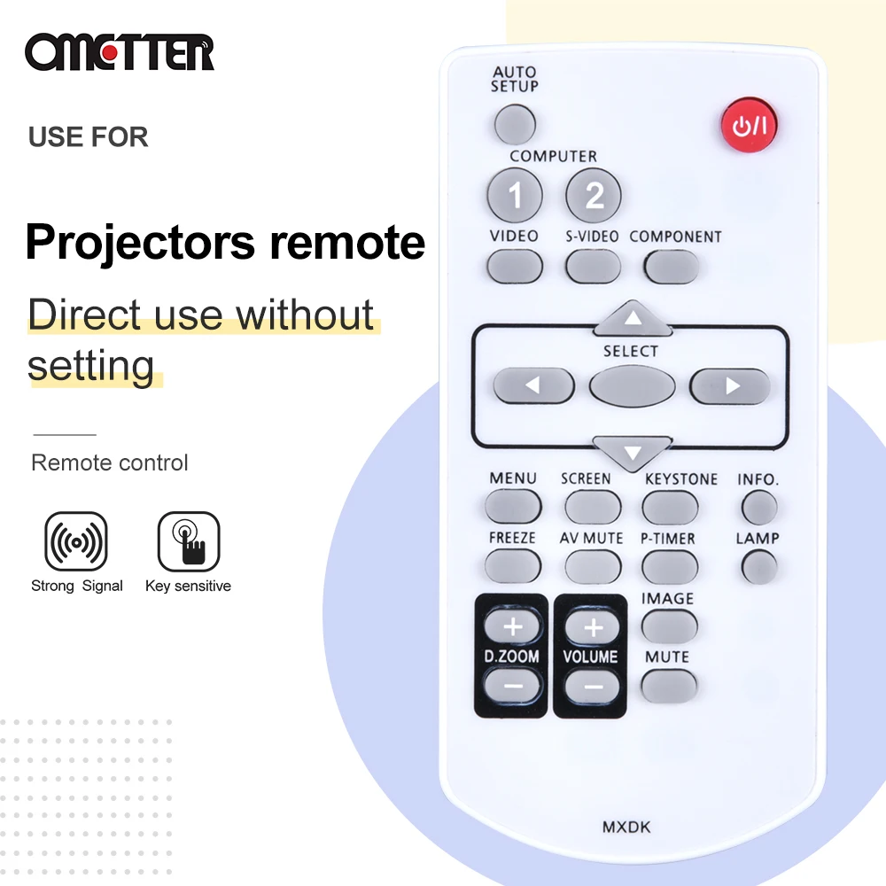 Nuovo telecomando MXDK adatto per proiettore Panasonic 6451051677 LX26HEA PT-LX26HEAJ PT-LX26HEJ PT-LX26HU PT-LX30HE PT-LX30HU