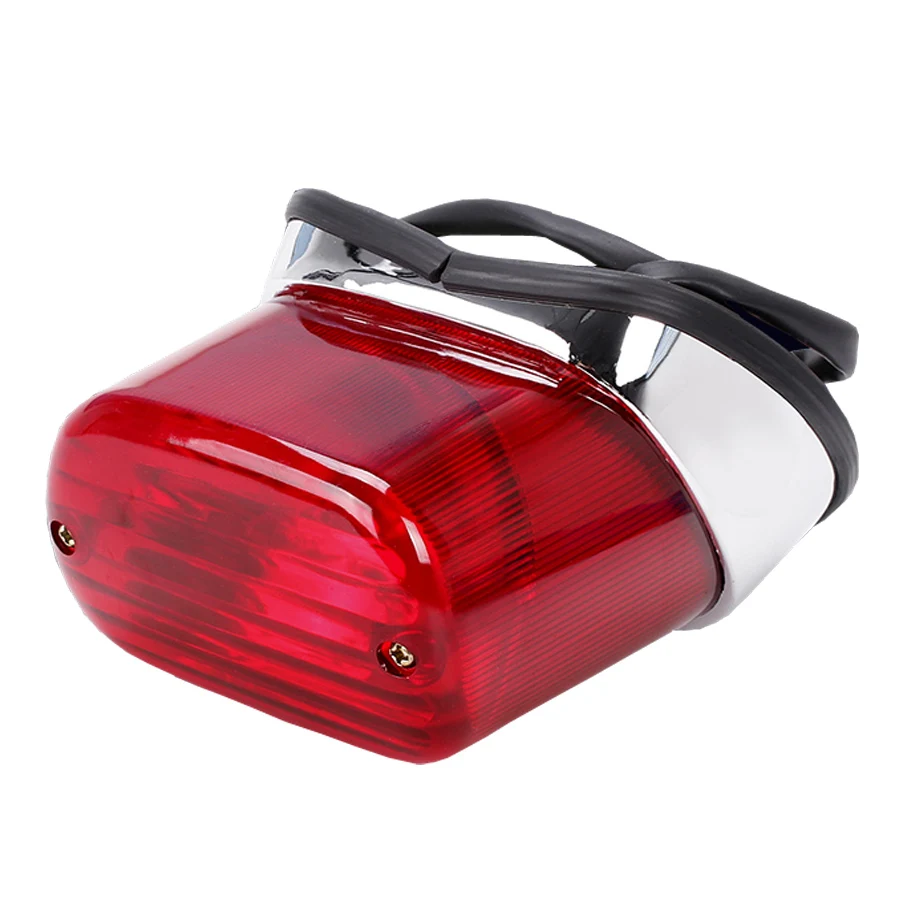 1PC Motorcycle Stop Brake Light Tail Rear Indicator ABS Red Motorbike Refit Parts For Yamaha XV250 XV400 Virago