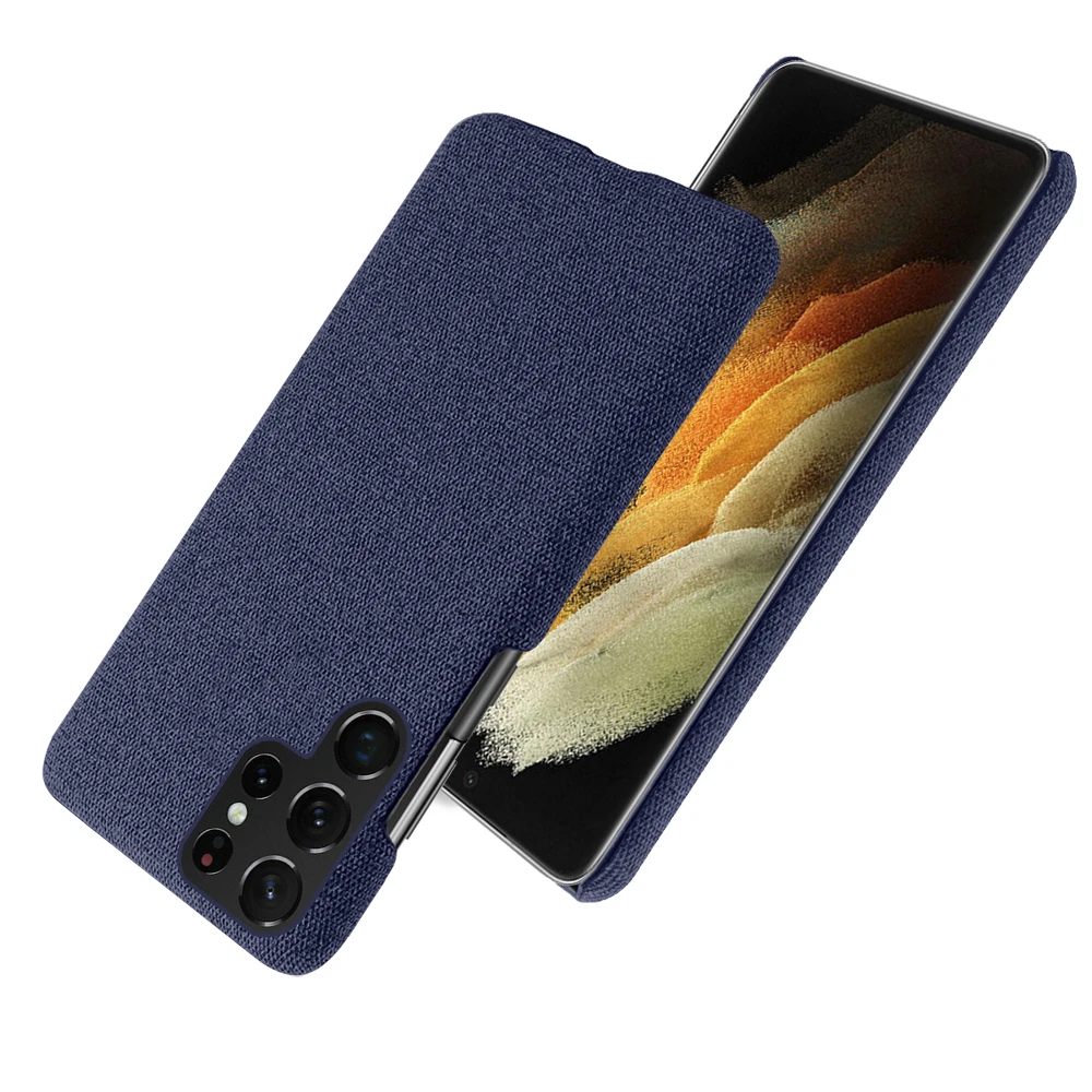 

Luxury Fabric Antiskid Phone Cover For Samsung Galaxy S22 Ultra S22Pro S22+ Funda Cloth Case For Galaxy S22 Pro Plus Capa Coque