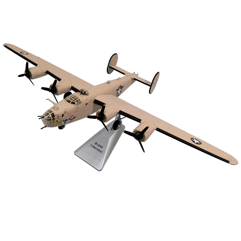 1/72 Scale Alloy Heavy Bomber B-24D US Air Force Aircraft B24D Aircraft Model Fighter Children Gift for Collection Decoration