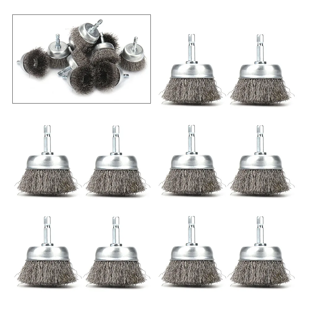 2in 50Mm Dây Thép Cọ Bàn Chải Kim Loại Rỉ Sét Loại Bỏ Bàn Chải Đánh Bóng Bàn Chải Dremel Rotary Máy Xay Công Cụ Điện Phụ Kiện
