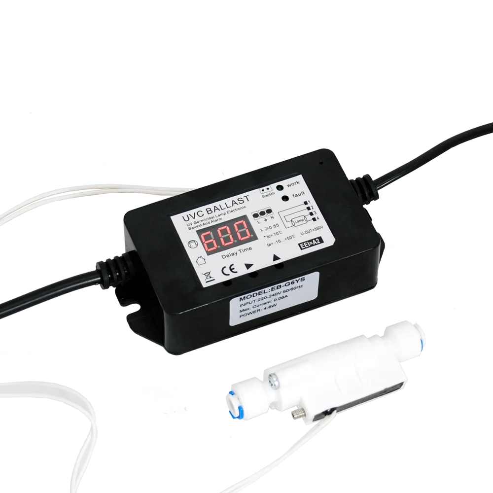 Coronwater UV lamp ballast with Flow Switch and defect alarm for 4-6W lamp EB-GYS06