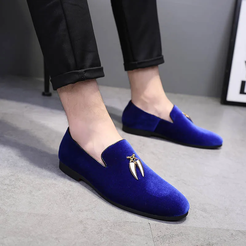 Luxry Men Loafers Shoes Slip On Moccasins Plus Size 38-48 Flats Casual Shoes Man Party dress wedding Shoes ST367