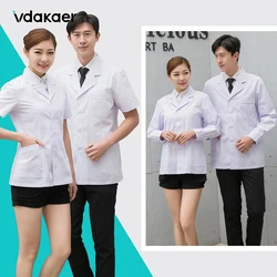 Half-length Uniforms Doctor Coats Dentist Medical Uniforms man or Women Nurse Work Wear Protect Lab pharmacy Gown