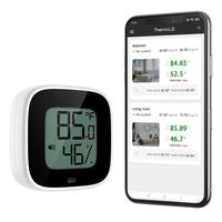 ORIA Wireless Thermometer Hygrometer Mini Bluetooth 5.0 Humidity Temperature Sensor Alert Build-in Magnet for House