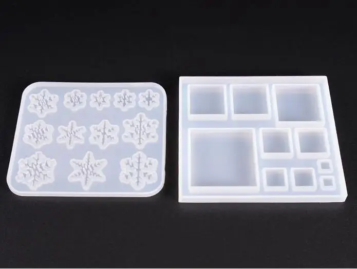 

Snowflake square multiple specifications Silicone Mold jewelry making Dried Flower Resin Crafts tool UV epoxy resin mold