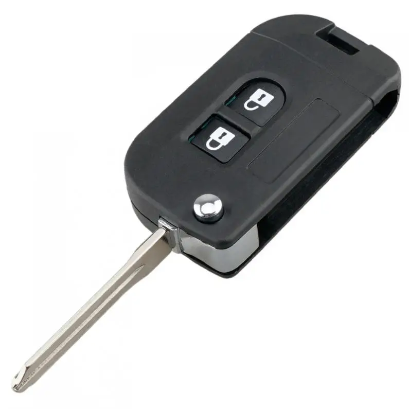 2 Buttons Flip Folding Modified Remote Key Shell Car Case Fob Cover Fit for Nissan Qashqai / Micra Navara / Almera Note Sunny