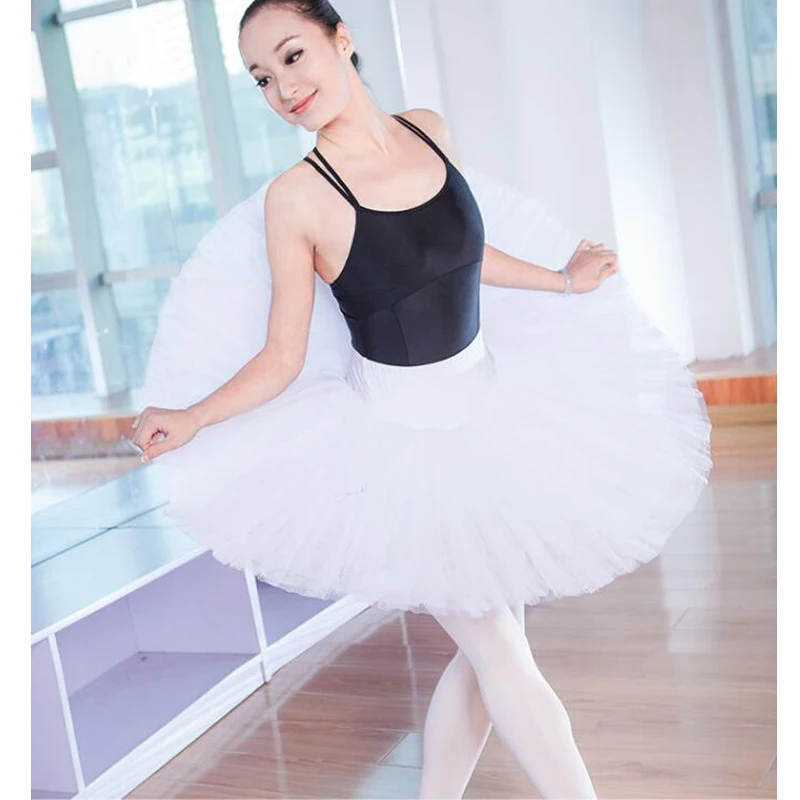 Kids Professional basic ballet rehearsal tutu skirt for dance White half Tutu Skirt Dress swan dance ballerina practice tutu