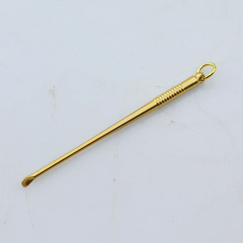 Đồng Tai Chọn Lấy Ráy Tai Loại Bỏ Tai Dụng Cụ Rửa Mặt Với Vòng Di Động Tai Curette Ráy Tai Tẩy Rửa Dụng Cụ vàng