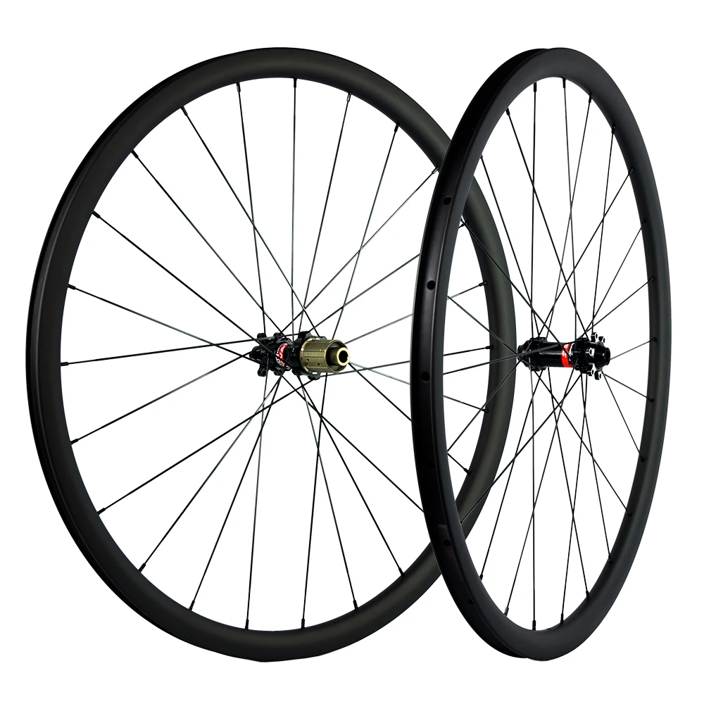 

Disc Brake Carbon Wheel Road Bike 30mm Depth UD Matte Without Braking Surface Clincher Carbon Bike Wheelset