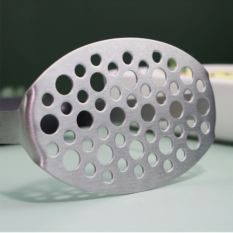 Stainless Steel Potato Pusher Pressed Potato Masher Ricer Puree Fruit Juice Maker Smooth Mashed Potatoes Crusher Kitchen Gadget