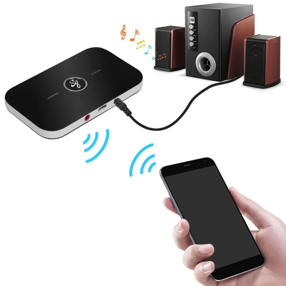 Baru B6 Two-In-One Wireless 5.0 Menerima dan Mengirim Terintegrasi Adaptor Transmitter Receiver