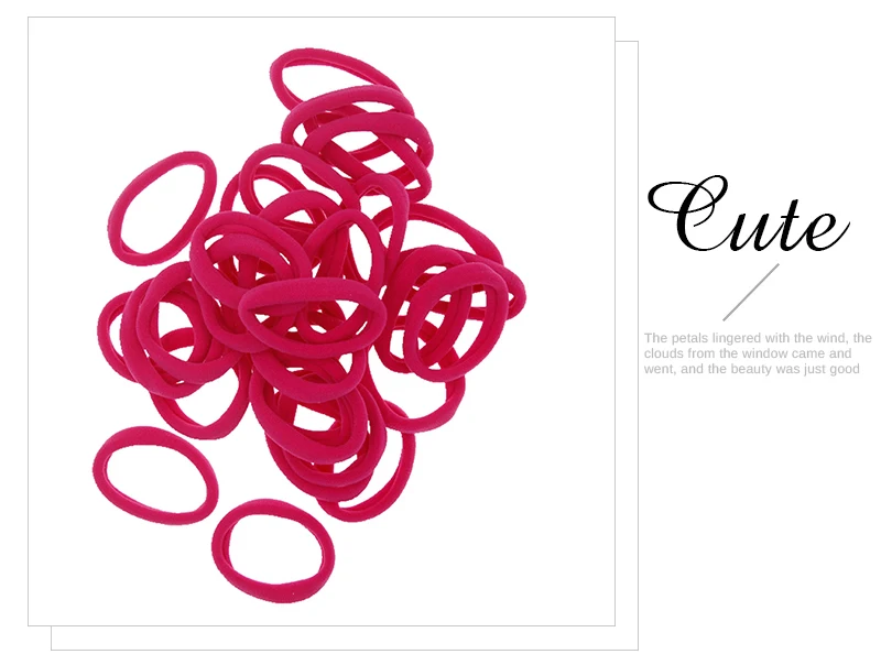 4,3cm Damen Pferdeschwanzhalter Gummiband Scrunchie Haarband Mädchen Yoga Haargummi Nylon Elastisches Haarband Haaraccessoires 30 Stück/Set – Detail 13
