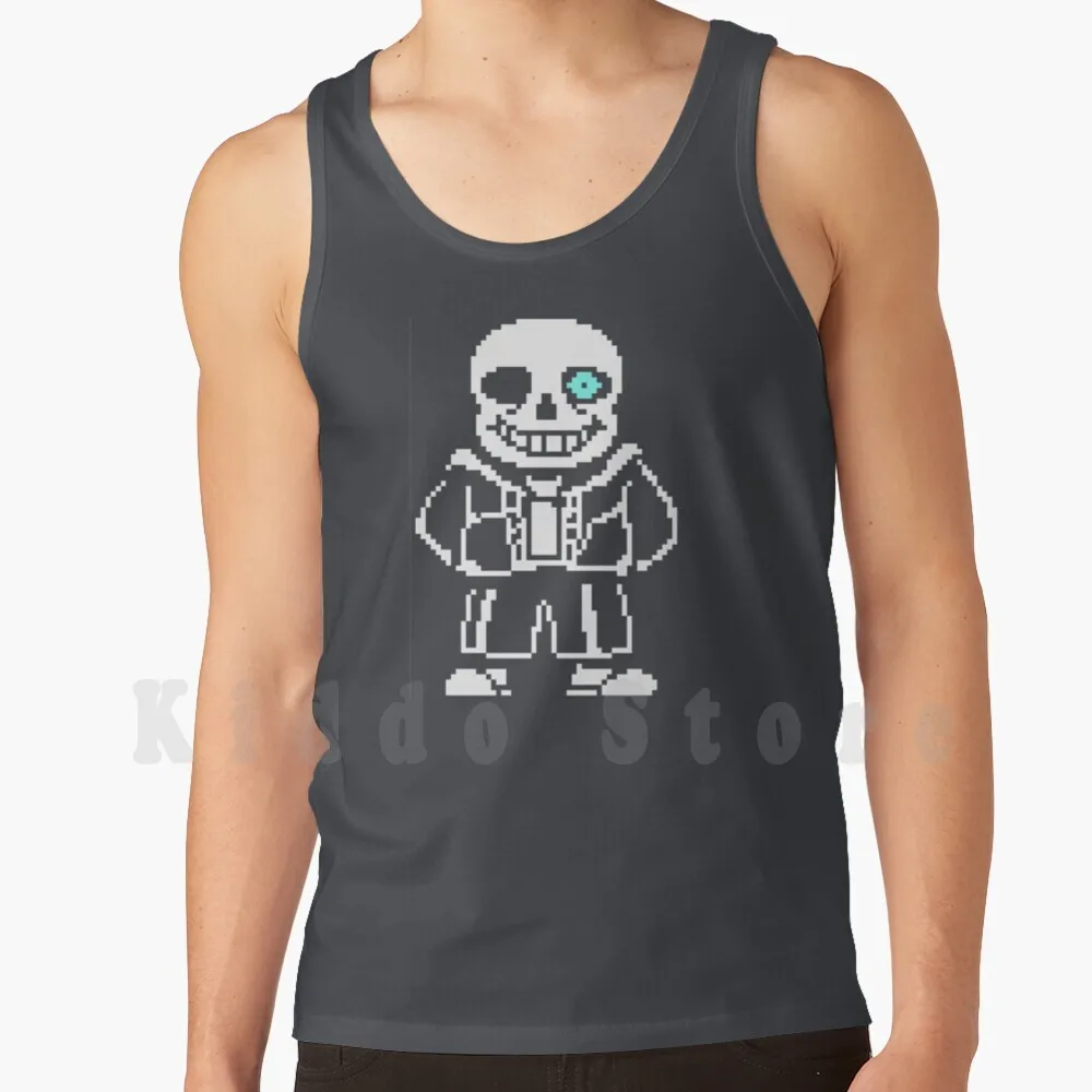 Sans Tank Tops Vest 100% Cotton Sans Under Tale Undertale