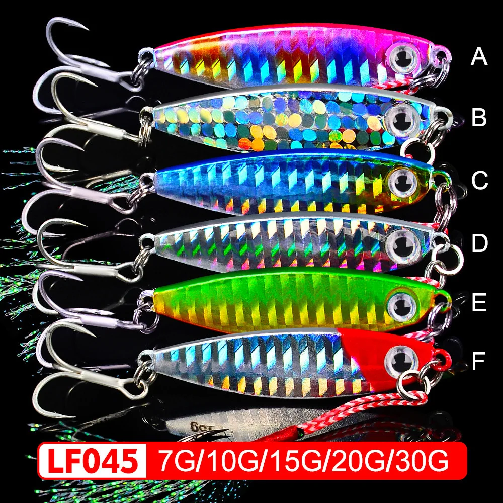 Señuelo pesca plantilla metálica lubina lucio 7-30g agua salada - imagen 5