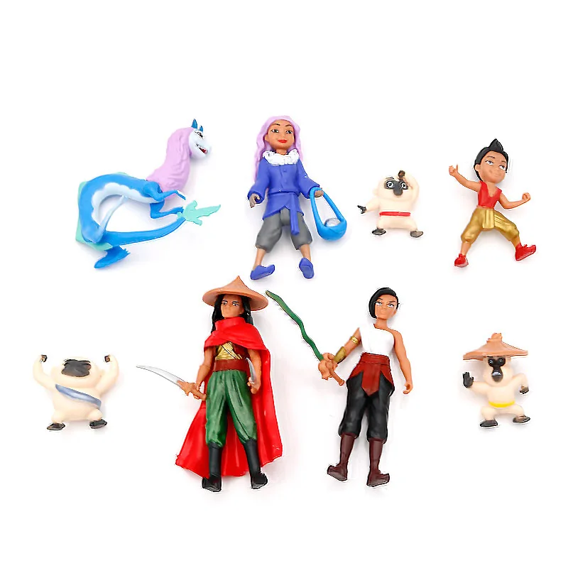 Movie Raya and The Last Dragon Action Figure Toy Raya Princess PVC Model Dolls Multiple styles For Children Birthday Gifts