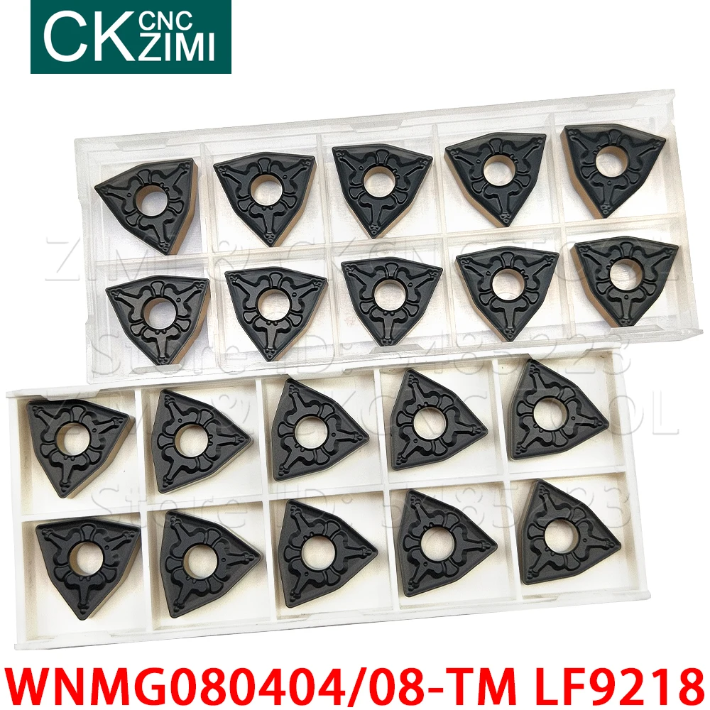 WNMG080404-TM LF9218 WNMG080408-TM LF9218 كربيد إدراج الخارجية تحول أدوات التصنيع باستخدام الحاسب الآلي الميكانيكية مخرطة القاطع أداة WNMG للصلب