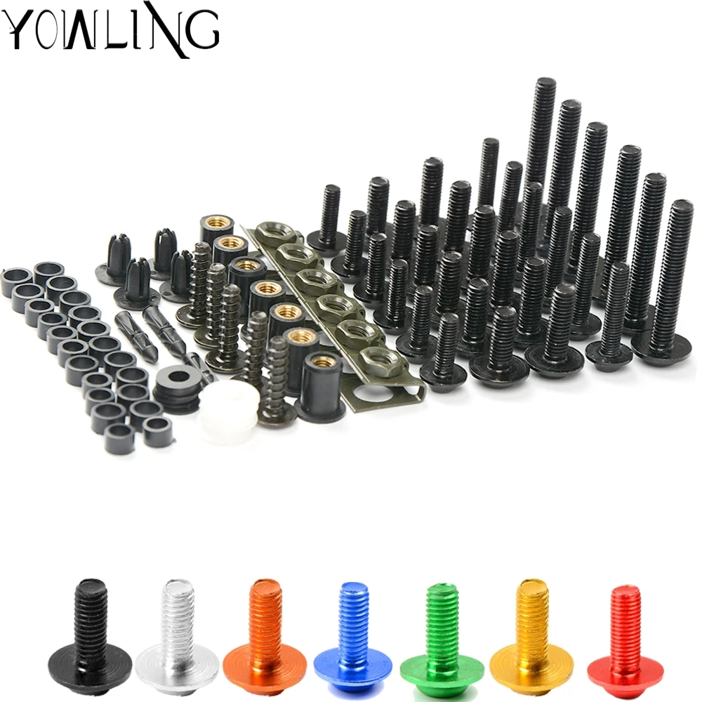 

FOR HONDA CBR400 1986-1994 1993 1992 1991 1990 Full Fairing Bolts Kit Speed Nuts Motorcycle Side Covering Screws