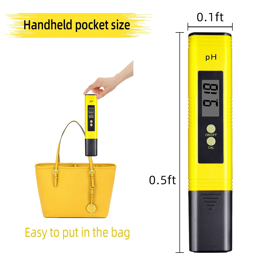 TDS Tester Meter for Water Quality Testing, 3-in-1 (TDS,EC,Temperature), 0-9990 ppm + Digital pH Meter and Tester 0-14 pH