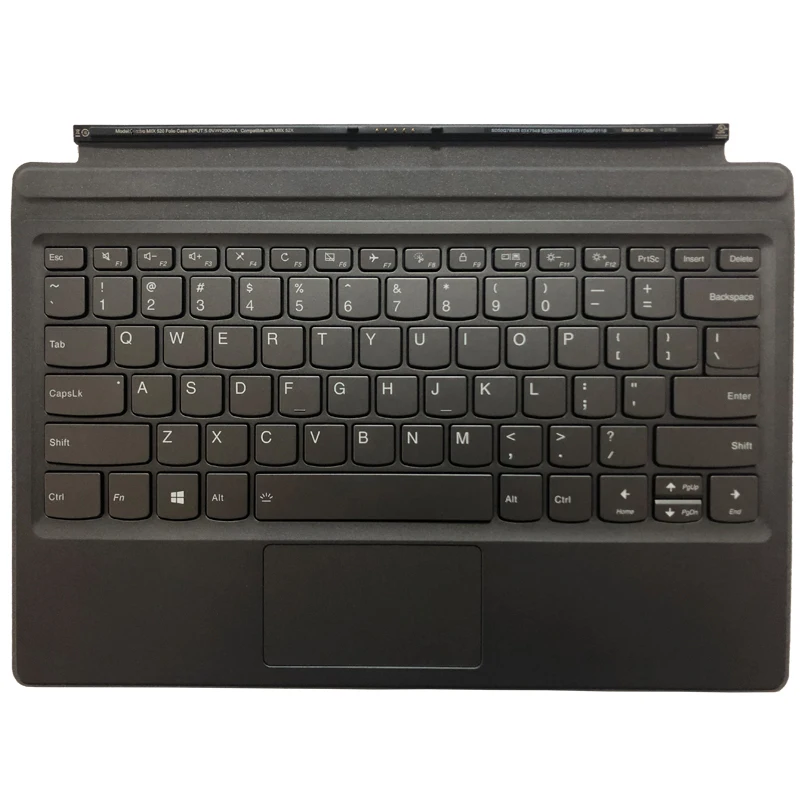 Pop FOR Lenovo MIIX 520 Folio case MIIX 52X Tablet Dock keyboard US backlit 03X7548