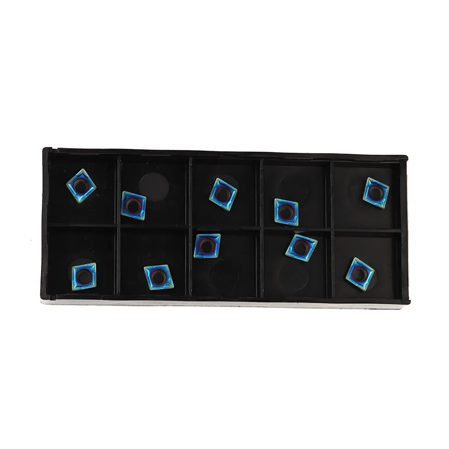 10Pcs CCMT060204 NK9010 CCMT060208 NK9010 Interne Draaigereedschap Nano Blauw Hardmetaal Snijgereedschap Cnc Draaibank Draaien Insert