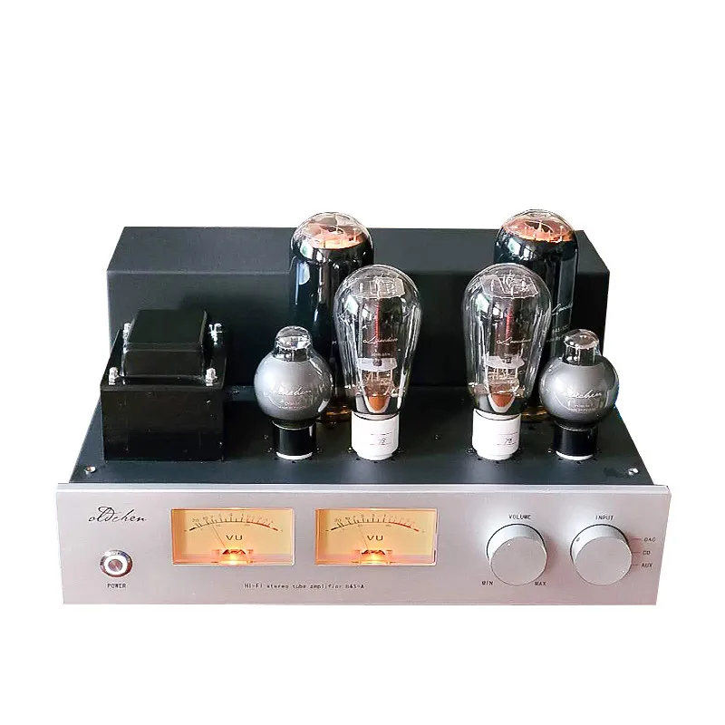 

LaoChen 300B Push 845 Audiophile Tube Amplifier Single-Ended Class A Amp with VU Meter