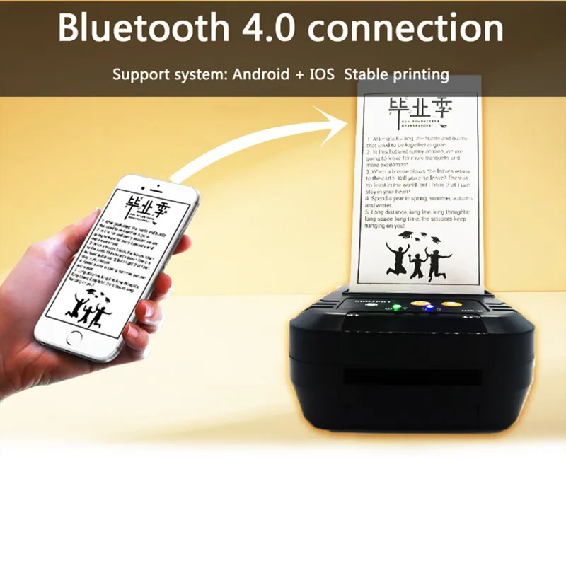 80mm therma receipt printer android portable android bluetooth printer quality mobile pos machine provide free SDK Win10