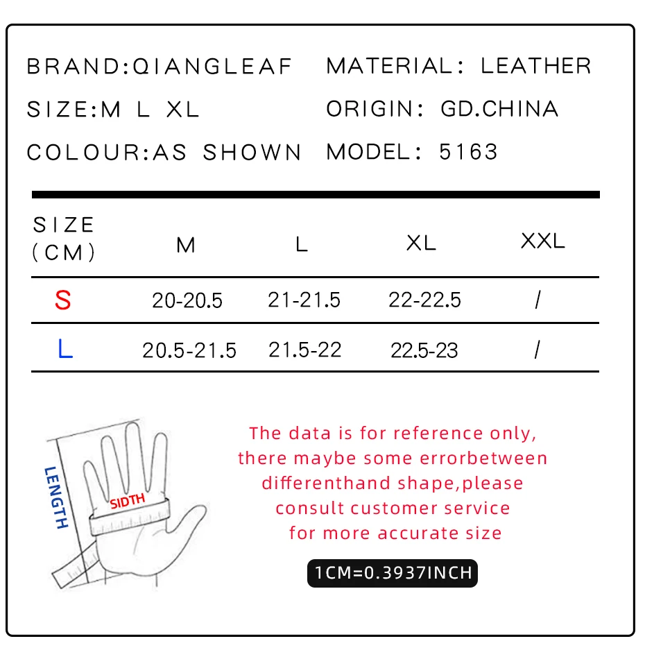 QIANGLEAF Dock Airport Tool Repair Mechanic Leather-Cloth Breathable Work Gloves Sports Riding Safety Industrial Protection 5163