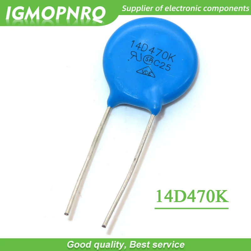 

10PCS 470K Piezoresistor 14D470K 47V Varistor Resistor IGMOPNRQ