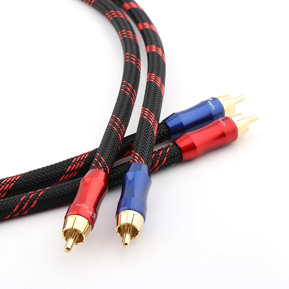 X401 YTER 99,9998% OCC Kupfer RCA-Kabel, Hochleistungs-Premium-Hi-Fi-Audio 2RCA zu 2RCA Verbindungskabel – Detail 3