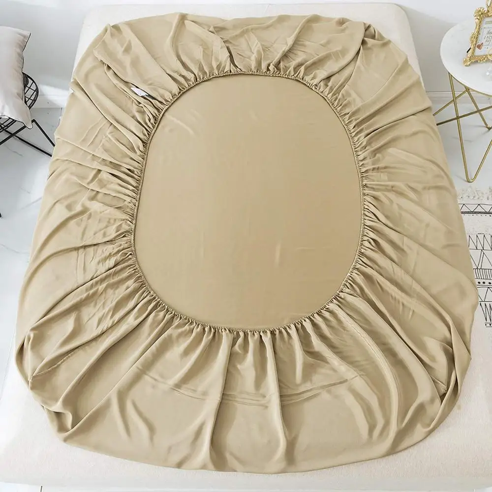 30mm Silk Fitted Sheet Deep 35cm 1pc Seamless 100% Mulberry Silk  Many Size Comfortable Soft Ventilate