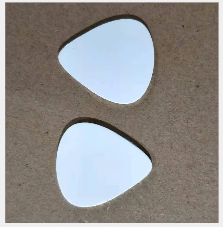 Free Shipping 50pcs/lot Sublimation Blank Metal Plate for Guitar Pick Musical Instrument Part DIY