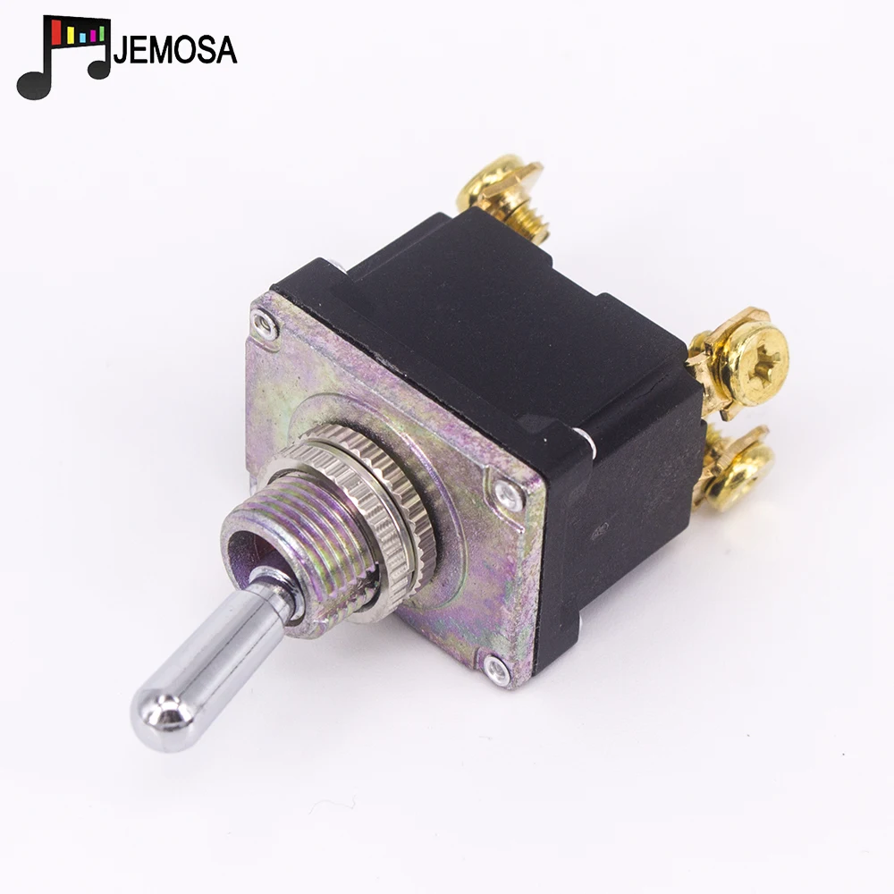 Toowei-interruptor de encendido y apagado a prueba de agua, 4 pines, 15A, 250V/ 20A, 125V SPST, agujero de montaje, tornillo de contacto de 12mm, 1 ud.