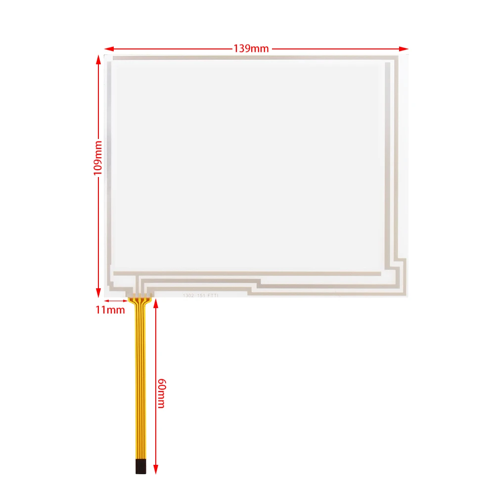

Для WEINVIEW MT506MV 139*109 мм линейная ширина 5 мм дигитайзер резистивный сенсорный экран панель датчик сопротивления