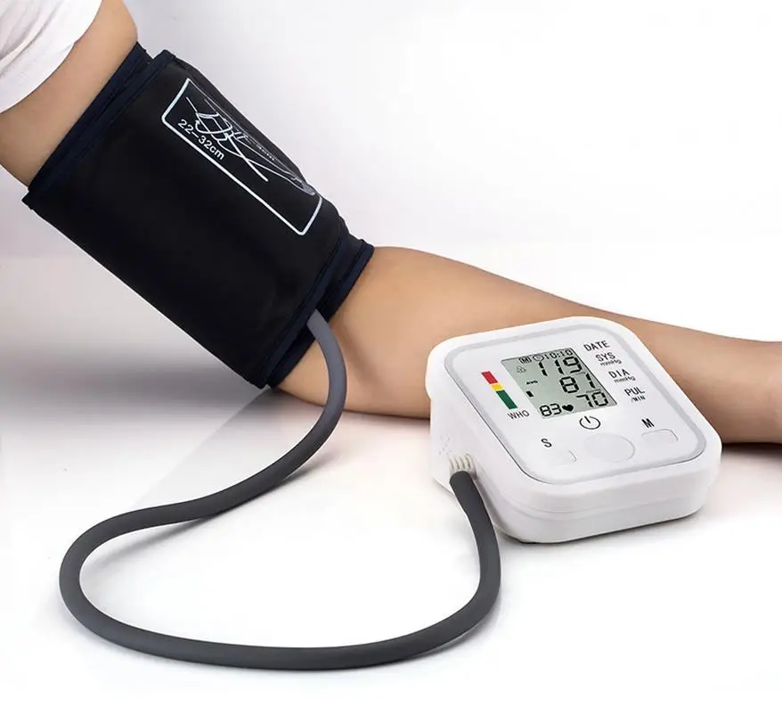 

Sale Digital Automatic Upper Arm Blood Pressure Monitor With Adaptor Health Monitors Sphygmomanometer Meter Tonometer