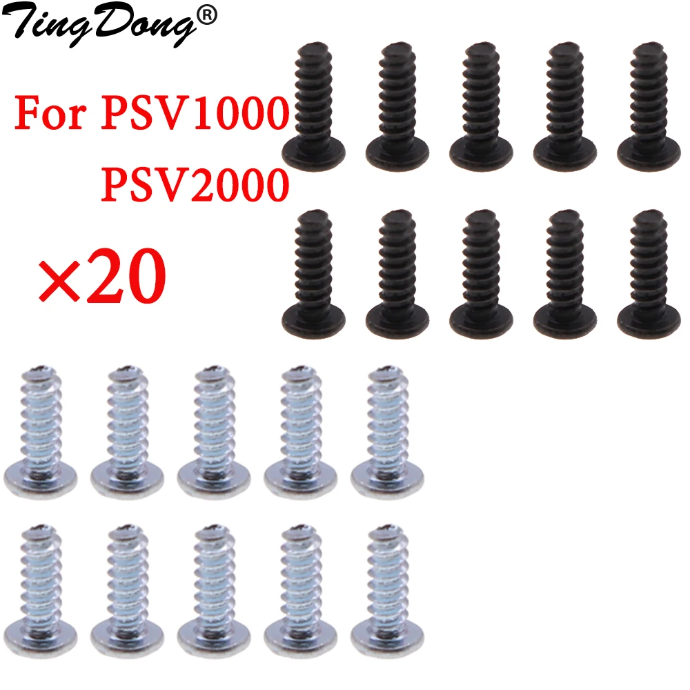 

TingDong 20pcs Screws Set Replacement for PS Vita 1000 2000 Game Console for PSV1000 PSV2000