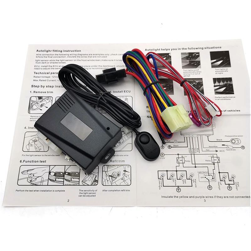 12V Car Auto Light Sensor System Automatically Control The Lights ON and OFF by Light Sensor