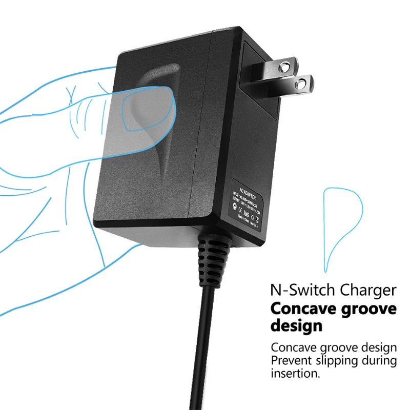 15V 2.6A szybkie ładowanie Adapter AC dla Nintendo przełącznik szybka ładowarka przełącznik do Nintendo Lite stacja dokująca do/kontroler obsługa trybu TV ładowarka