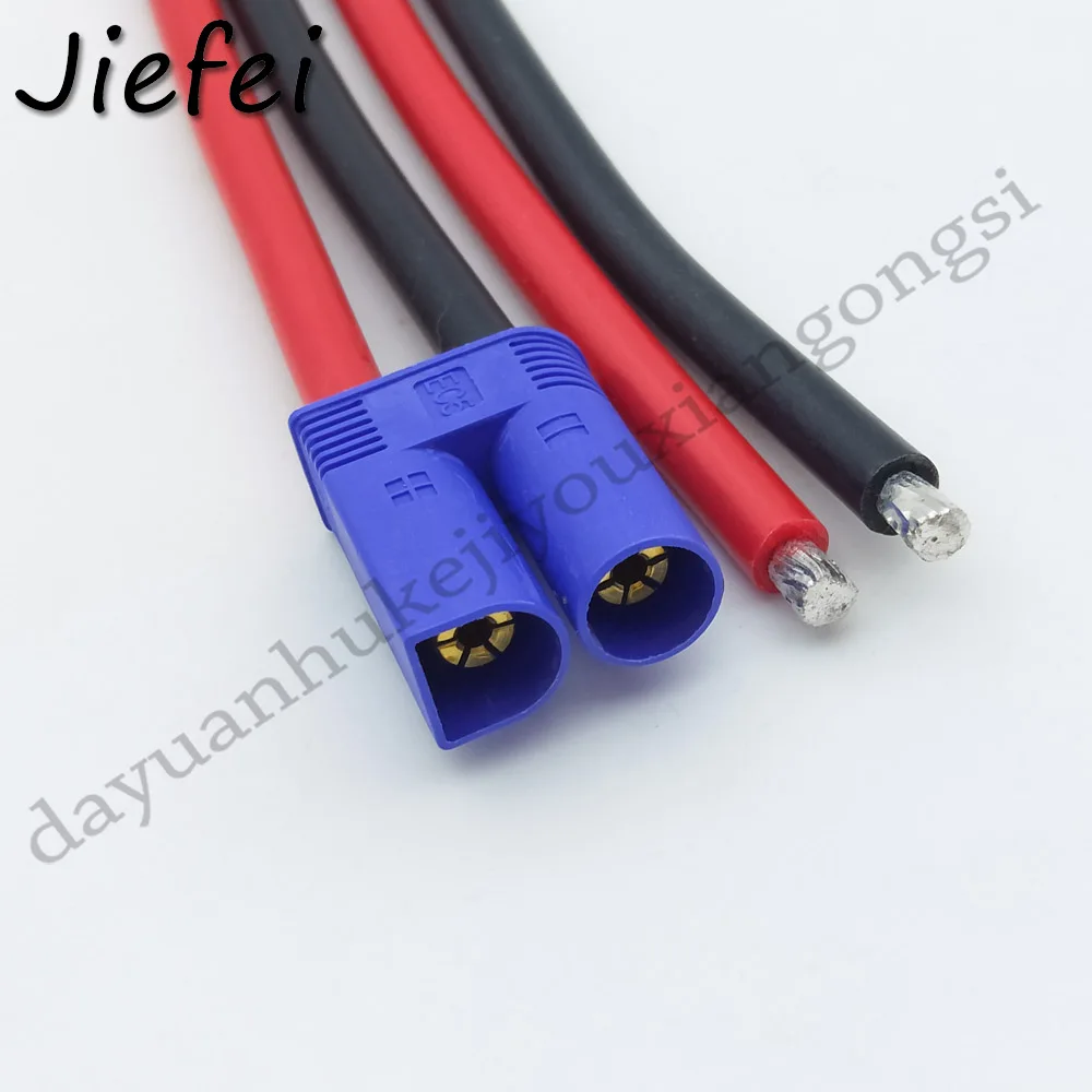 1Pcs Brand new high quality EC5 male / Female connector pigtail cable 10cm 20cm 30cm 10AWG silicone wire RC Lipo Battery