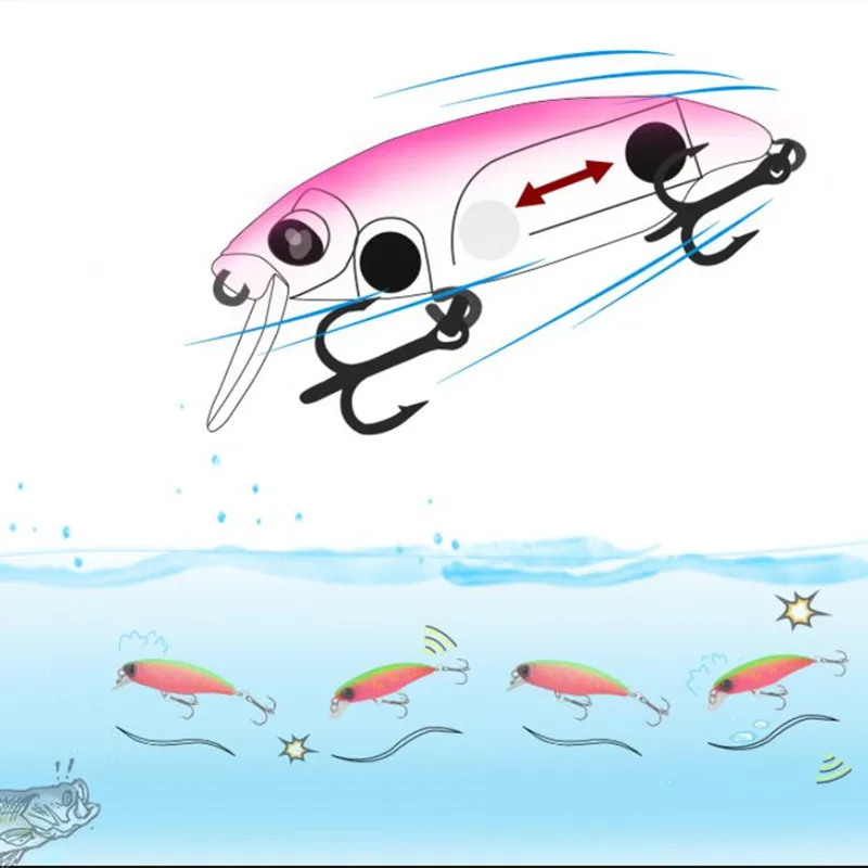 Minnow ojos 3D para Lúcio – Señuelo realista Nadador - imagen 2