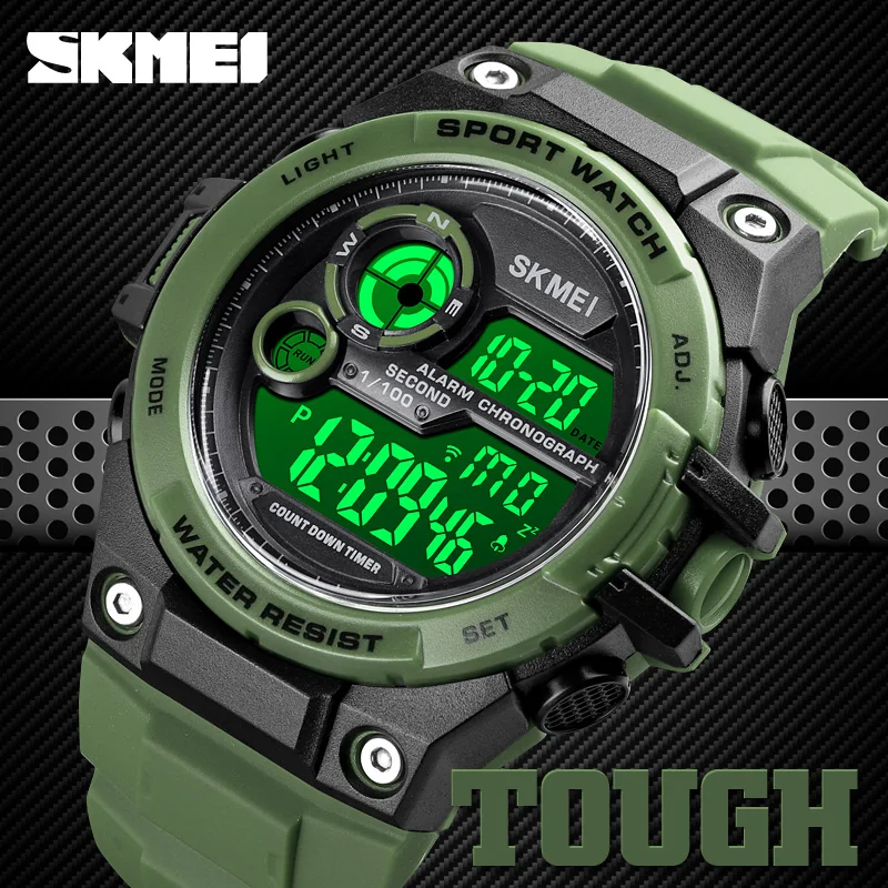 Top Brand SKMEI Sport Watch Luxury 2 Time Countdown G Sytle Shock Watches Fashion Men\'s Clock Waterproof Luminous Wristwatch