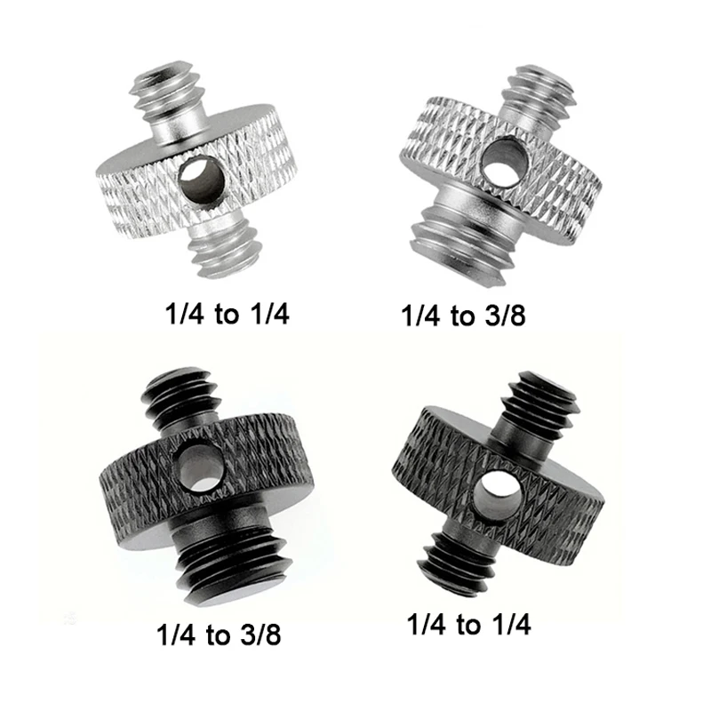 Dslr Camera Conversion Screw 1/4 to 3/8 Inch Screw Gopro Photographic Equipment Accessories for Ballhead Tripod Monopod