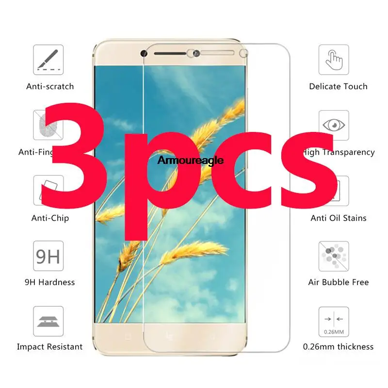 3 pçs vidro temperado para letv leeco le s3 protetor de tela 2.5d 9h protetor de película protetora para letv s3 x622 x522 x626 proteção